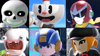 Super Smash Bros Ultimate All Mii Fighter Reveal Trailers (Sans, Cuphead Mii Costumes   More) 2020