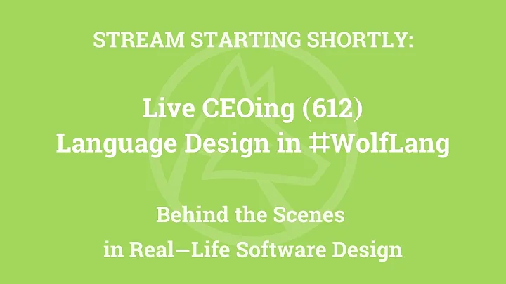 Live CEOing Ep 612: Language Design in Wolfram Language [Tree Visuals & FindEquationalProof]