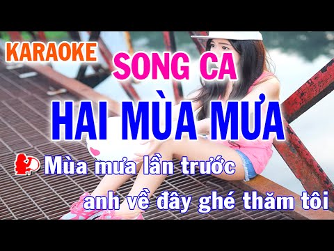 Hai Mùa Mưa Karaoke - Nhạc Sống Song Ca (La # Thứ) - Bolero Trữ Tình - Nhật Nguyễn