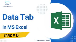 Data Tab in Microsoft Excel | MS EXCEL screenshot 4