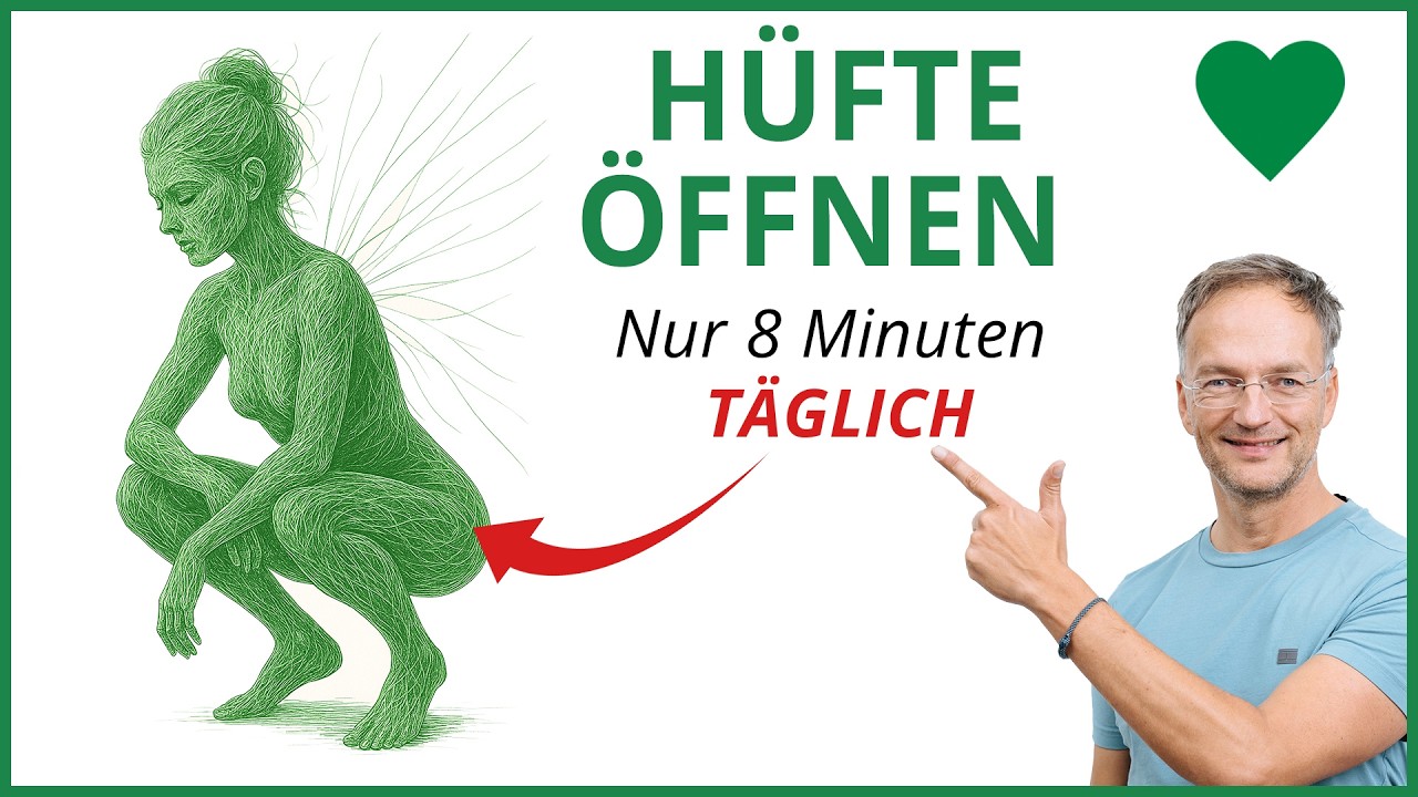 8-Minuten Hüfte öffnen 💚 mehr Hüftbeweglichkeit & Freiheit