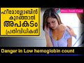 Danger in low hemoglobin count         ethnic health court