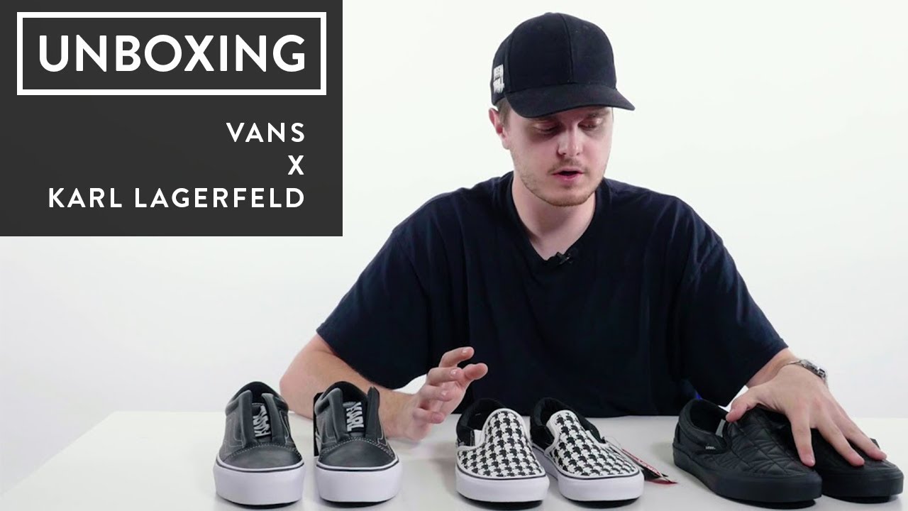 vans slip on karl lagerfeld