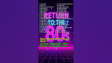 Return to the 80s - quiz #26