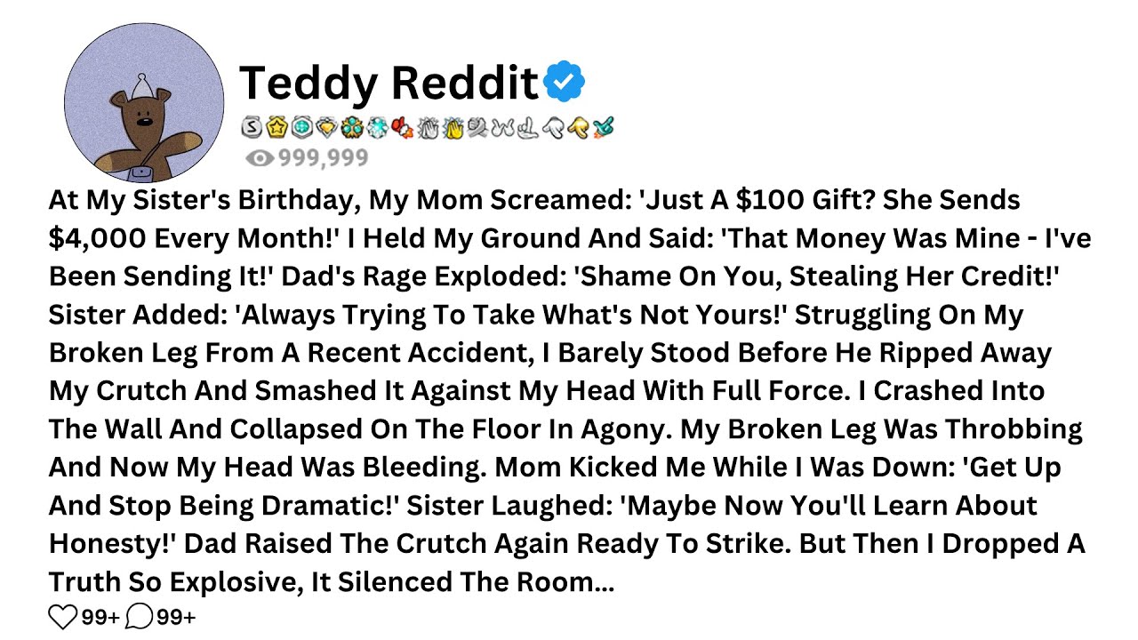 На дне рождения моей сестры мама закричала: «Подарок всего на 100 долларов? Она каждый месяц прис...