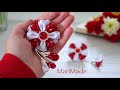 Легко и Просто! Резинки с Подвесками Канзаши МК Hair Bows Tutorial