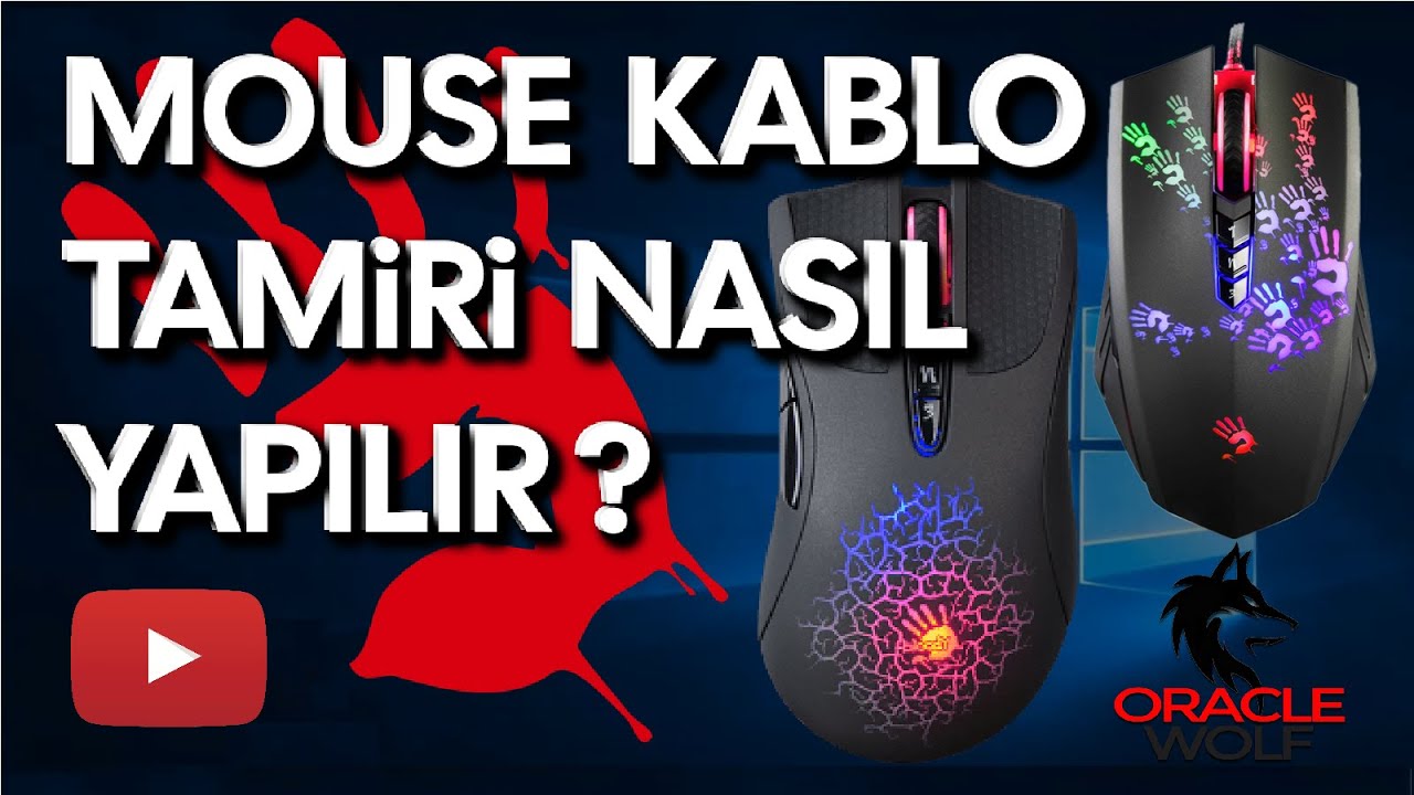 Mouse kablo tamiri nas l yap l r a4 tech bloody a90 mouse fix