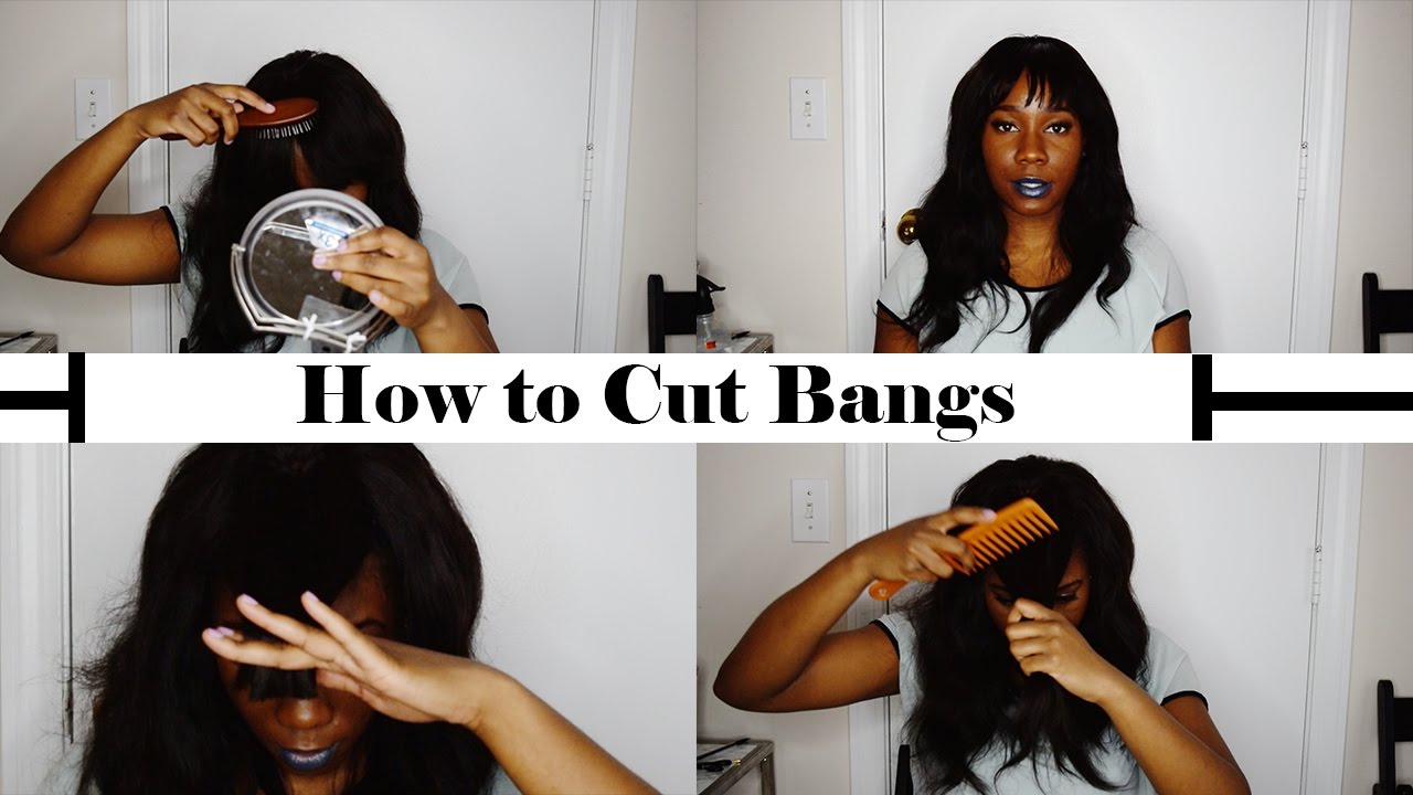 How to Cut bangs │Wig Revamp - YouTube