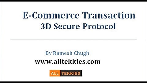 Chapter#14  E-Commerce Transactions | 3D Secure | 3DS