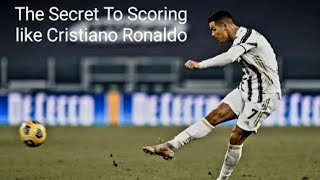 How To Shoot Like Cristiano Ronaldo 🐐 ⚽️ #soccer #football