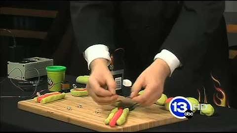 Fun with Playdough and electricity