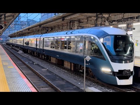 E261系RS2編成が特急サフィール踊り子2号東京行きとして東京駅8番線に到着するシーン