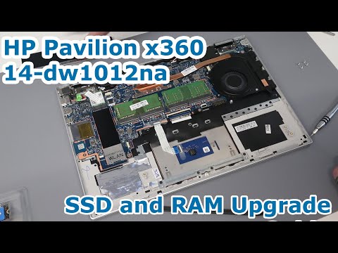HP Pavilion x360 14-dw1012na - SSD and RAM Upgrade Guide