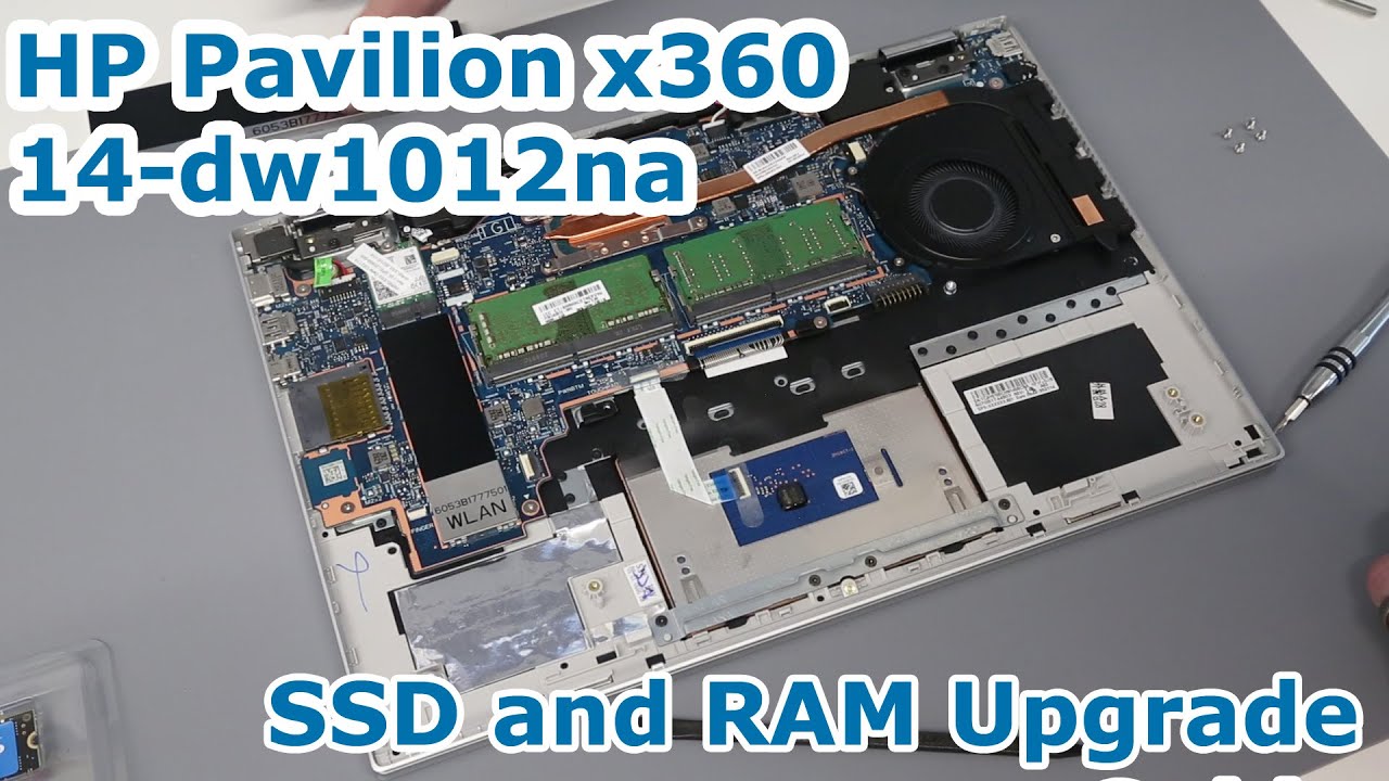 HP Pavilion x360 14-dw1012na - SSD and RAM Upgrade Guide YouTube