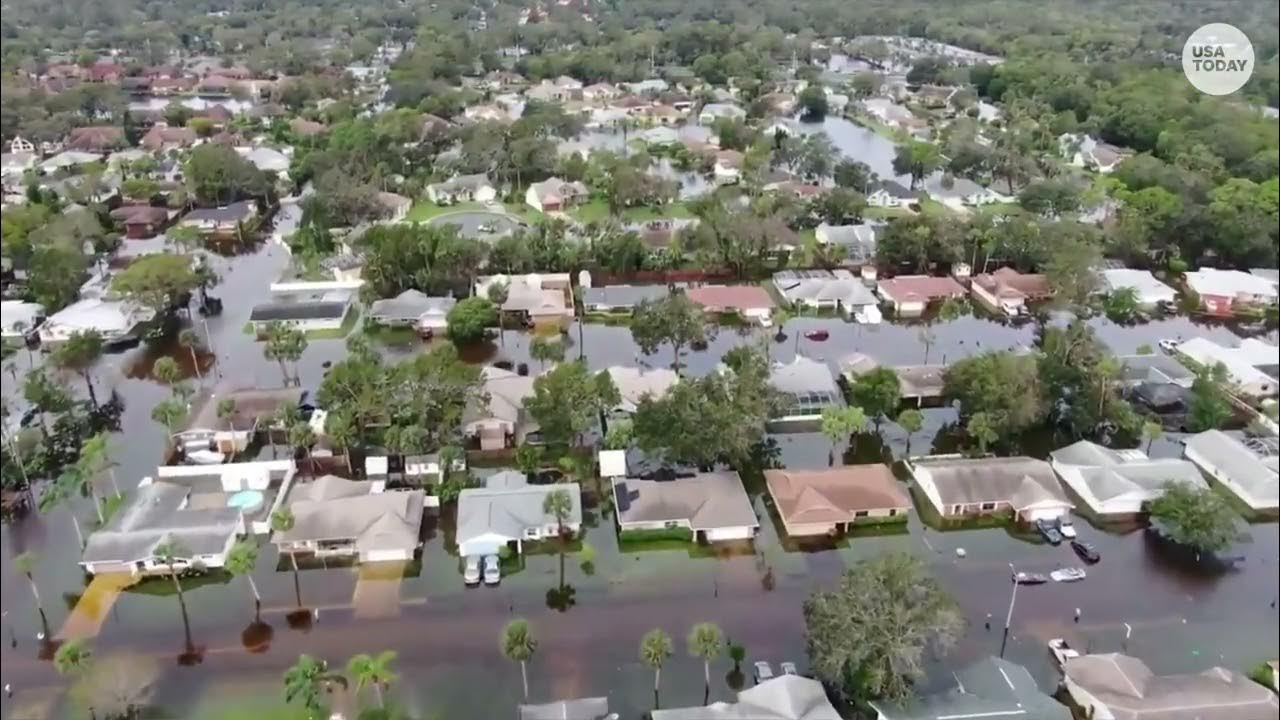 Daytona Beach Hurricane Ian damage: Widespread flooding seen in drone