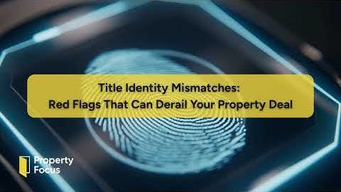 Identity Mismatch on Title Docs