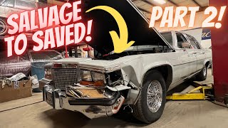 1987 Cadillac Brougham Reassembly! Part 2 Copart rebuild Specialty Motor Cars