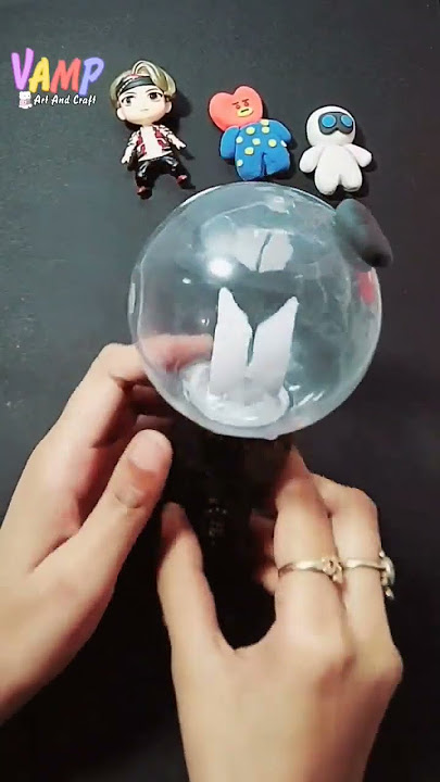 Bts Army Bomb Diy / Making Bts Light Stick / #youtubeshorts #diy #bts #btsmerch #shorts #armybomb