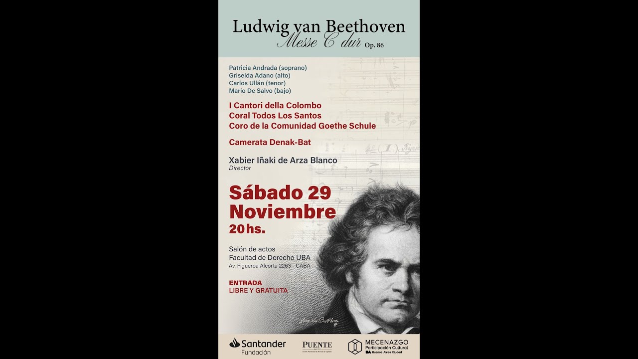 Ludwig van Beethoven -  Messe C dur -  2025 - Xabier Iñaki de Arza Blanco