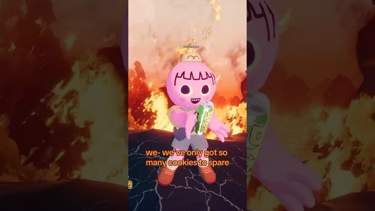 GoatOnABoat steals from the team backpack in Peak