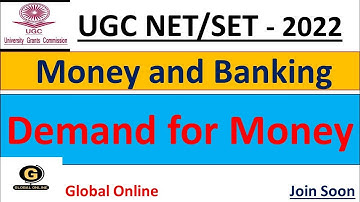 NET/SET 2022  Paper 2 | Economics | Demand for Money | Money and Banking
