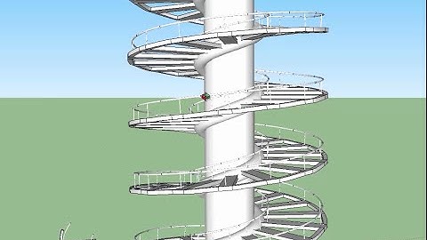 spiral staircase in sketchup