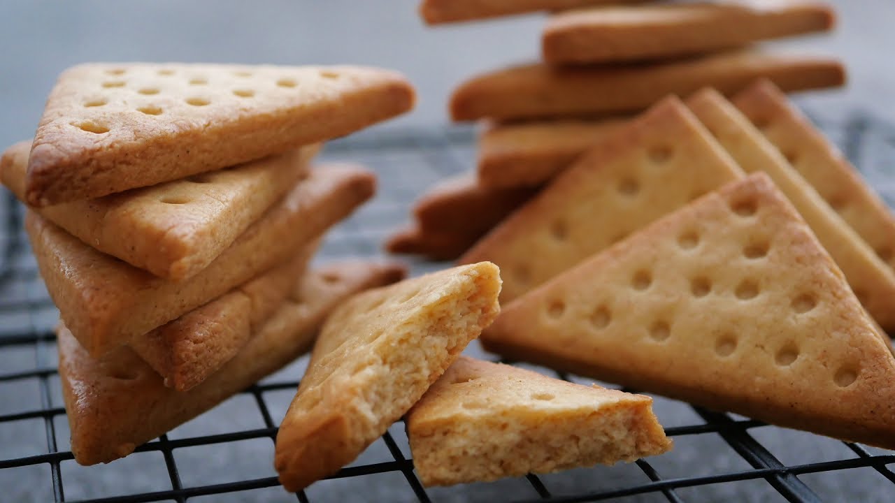 ⁣材料5つ!固めかりぽり～オリーブオイルビスケット | Crunchy Olive oil Cookies Homemade Cookies without butter