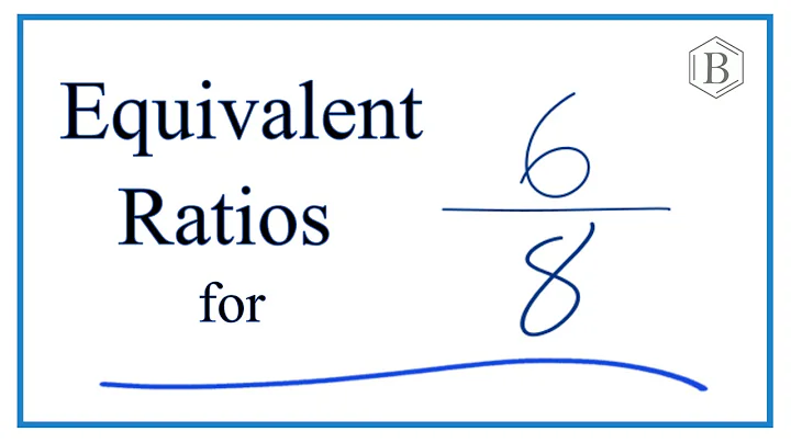 Equivalent Ratios for 6/8 (Six-Eights)