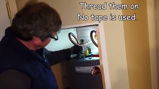 Installing a water heater flex