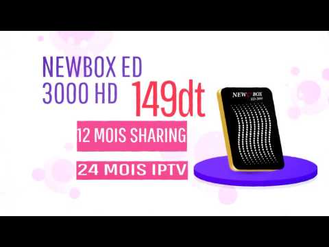 Promo NEWBOX ED 3000 24 MOIS IPTV-12 MOIS SHARING 149DT dealsat.tn @dealsattv5917