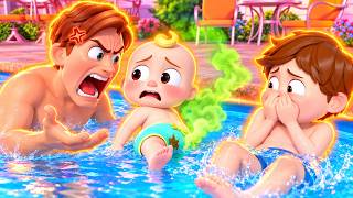 Dad And TomTom Disgusted By JJ’s Fart | Swimming Song Intro Effects | Gamavision Csupo Style Remix