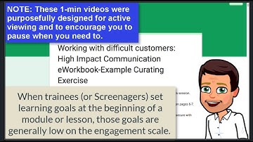 1-min Engaging Screenagers Example Curating Learning Goals Exercise for eWorkbooks