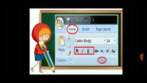 Formatting option in text processing for Grade 3 ict