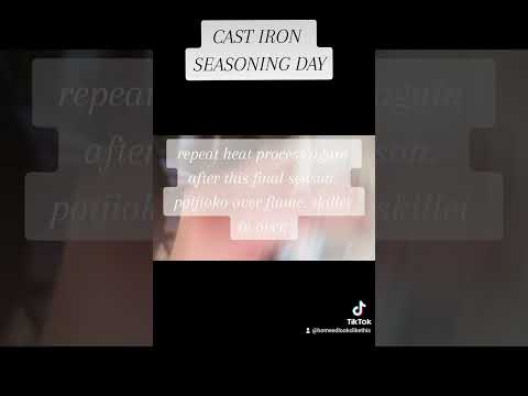 SEASONING CAST IRON
