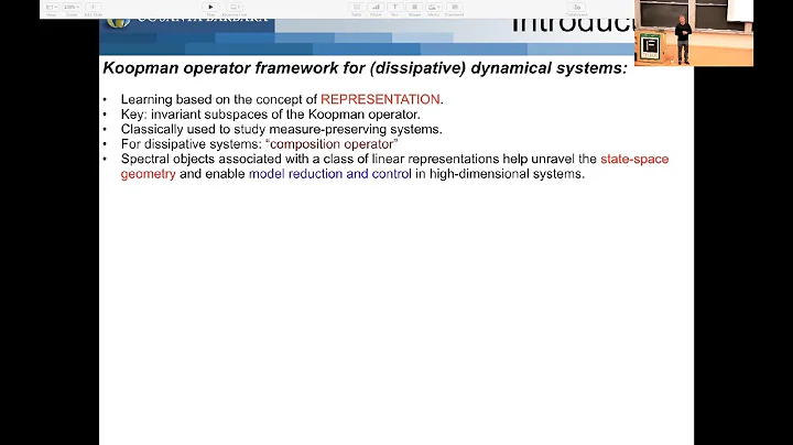 Koopman Operator Theory Based Machine Learning of Dynamical Systems