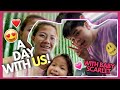 A DAY WITH US! ❤️ ( KULIT NI SCARLET HAHA 🥰 ) | BUGZ & EZ VLOG