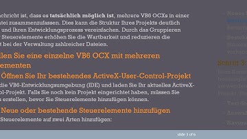 Kann ich eine einzelne VB6 OCX mit mehreren Steuerelementen erstellen?