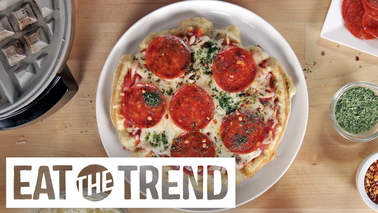 How to Make Pizza Waffles | Eat the Trend - YouTube