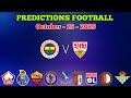 Football Predictions for October 23, 2025 ⚽