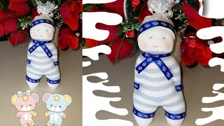 How to Make a Sock Doll طريقة صنع دبدوب في المنزل screenshot 4