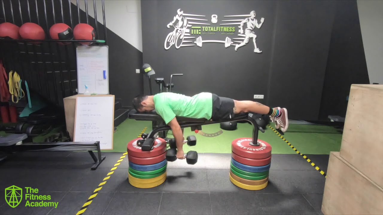 Double Dumbbell Prone Row (TFA) - YouTube