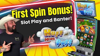 First Spin Bonus on Huff n' More Puff Plus Many more games! ⭐️ Slot Live play with friends! screenshot 5