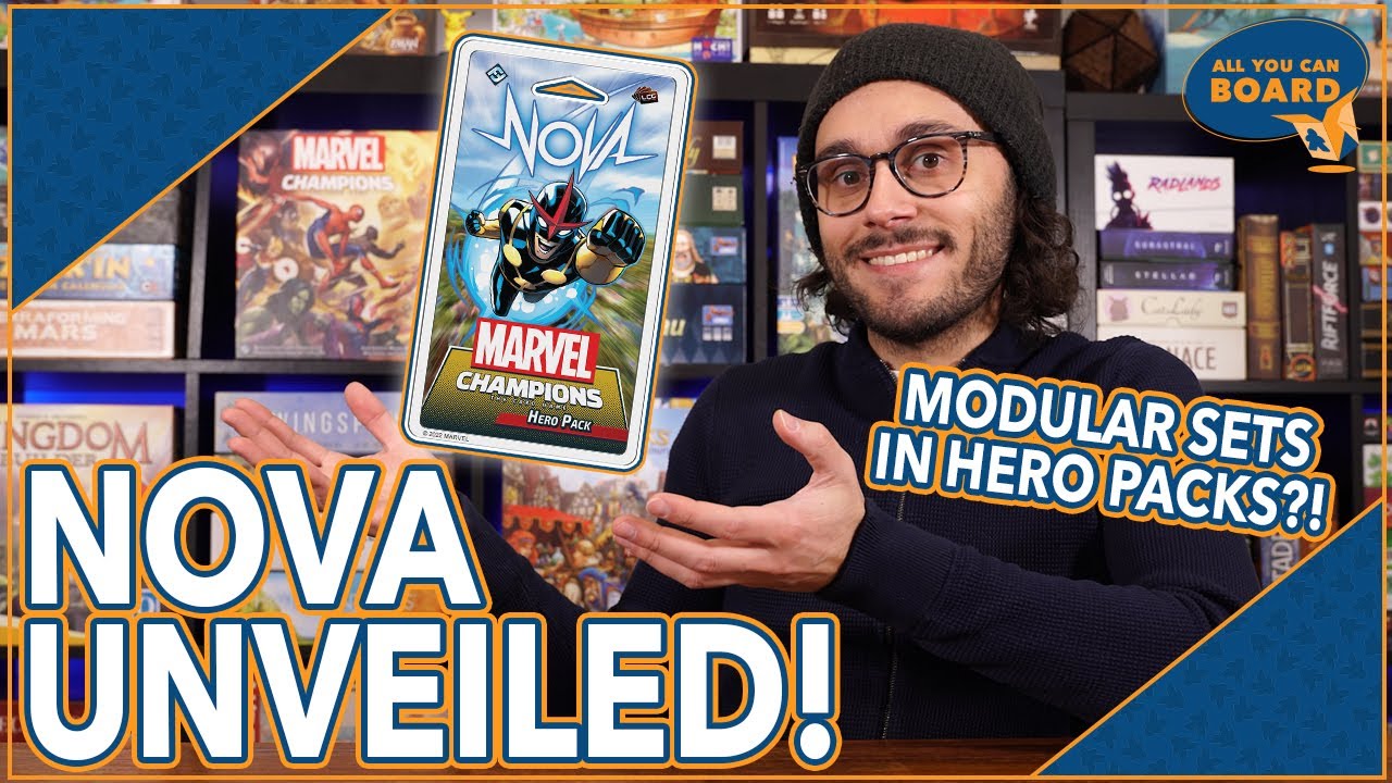 Nova Hero REVEALED | Marvel Champions | Find out why Nova is WILD (Modular Sets in Hero Packs?!)