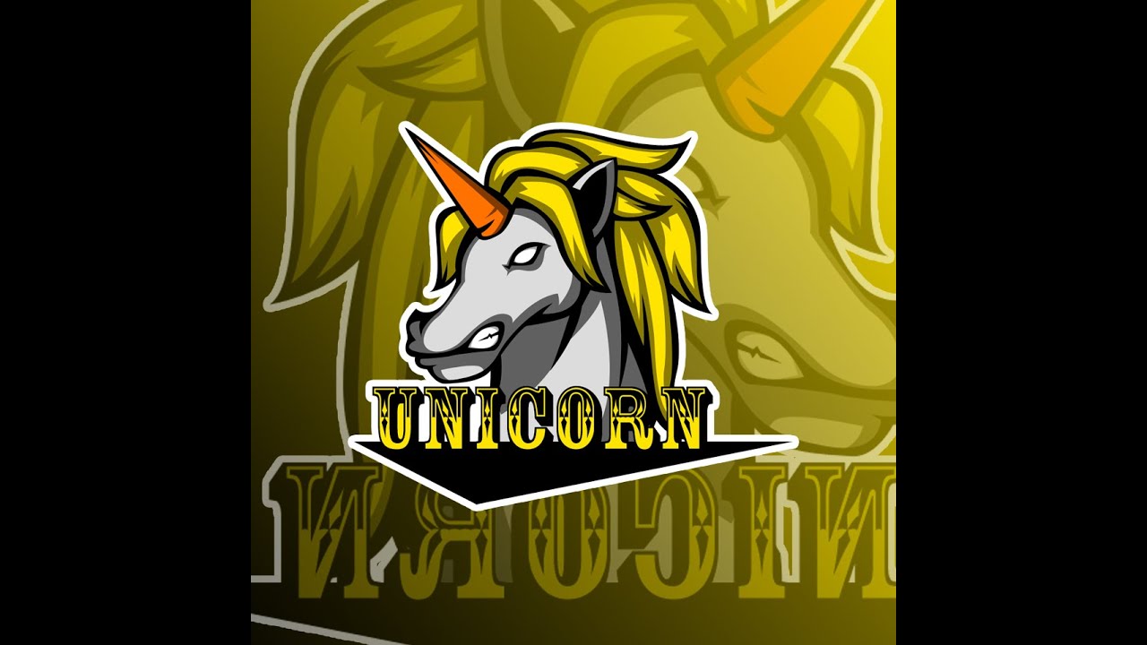  Desain  Logo  Esport  UNICORN 6 Desain  Dengan Photoshop 