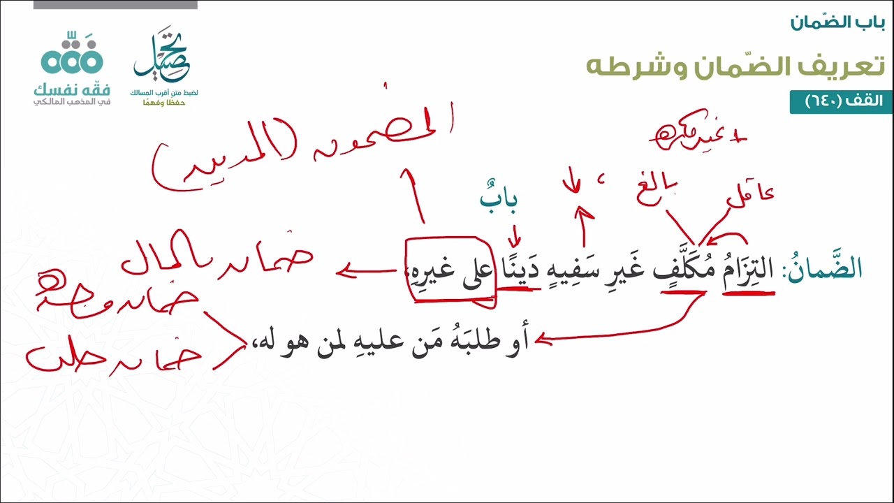 الدرس (252): باب الضمان: 1 | أقرب المسالك لمذهب الإمام مالك | نايف آل الشيخ مبارك