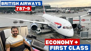 4K TRIP REPORT | British Airways economy + first class | London Heathrow to Montreal | Boeing 787-9