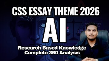 CSS Essay Theme: AI Complete Analysis | CSS essay on AI | Data, arguments on AI essay