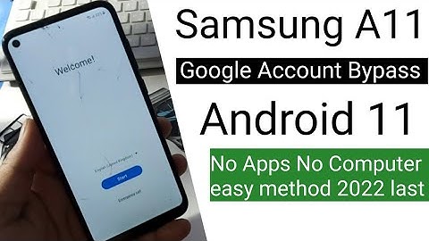 Samsung A11 Google Account Bypass Android 11 No apps No Computer