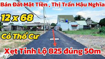 Bán đất mặt tiền . Thị trấn Hậu Nghĩa , Đức Hòa , Long An .