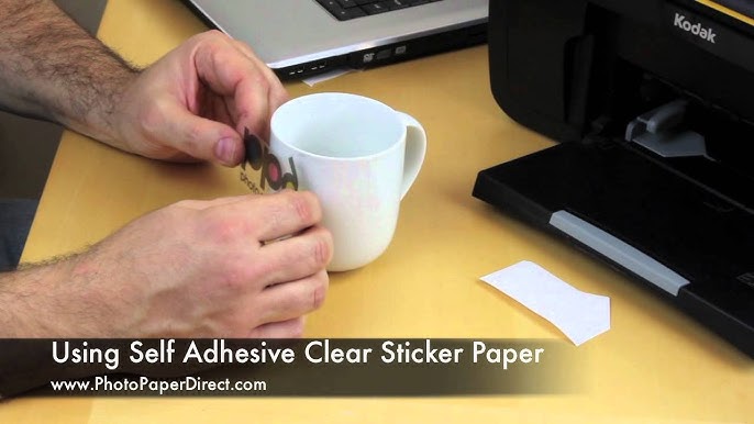 How To Use Self Adhesive Sticker Printer Paper 